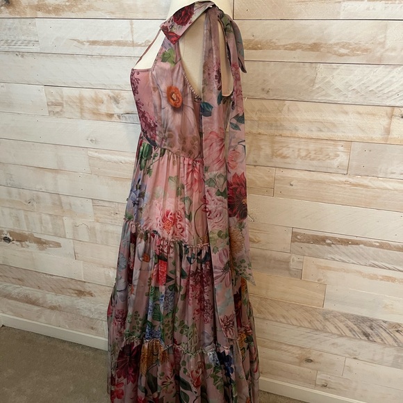 NWT Anthropologie size 2 Isabella tiered square neck maxi dress - Picture 7 of 14